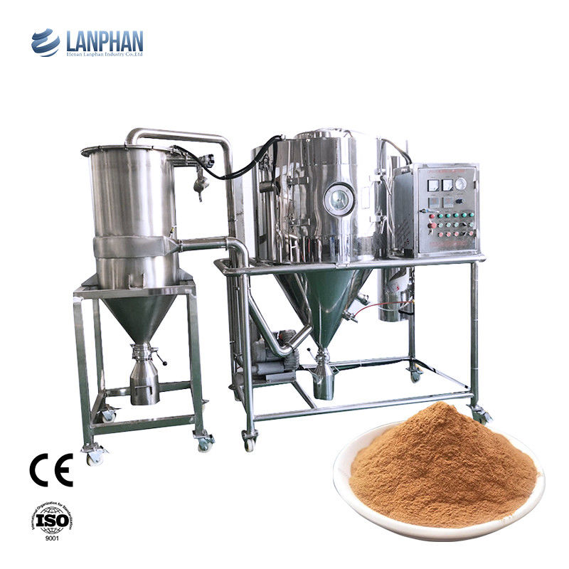 Máquina de secagem por pulverização centrífuga de 22000 rpm com evaporação de água de 10 kg/h para fabrico de pó de laboratório