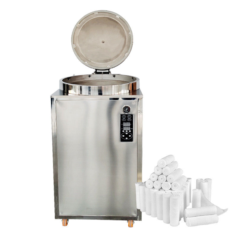 Esterilizador a vapor em autoclave vertical de 200 litros de alta pressão, com pressão de trabalho de 0,22 MPa