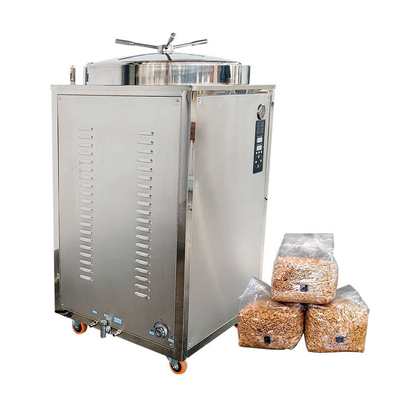 Esterilizador a vapor em autoclave vertical de 200 litros de alta pressão, com pressão de trabalho de 0,22 MPa