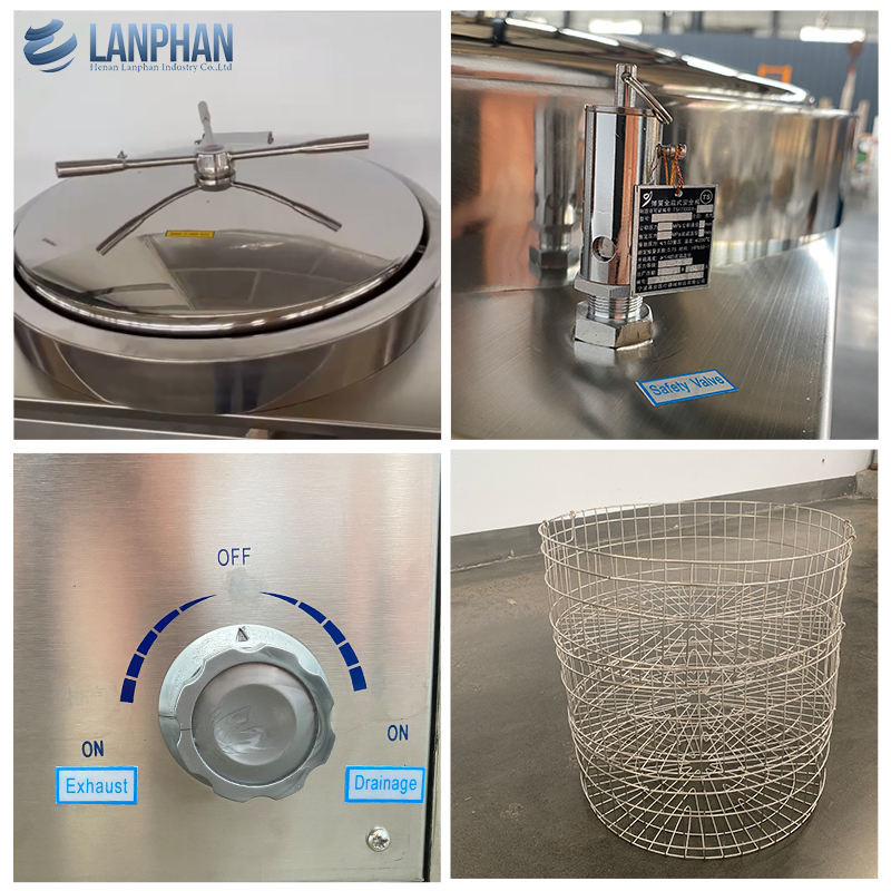 Autoclave de alta pressão da grande retorta de 200 litros para a esterilização das latas de alumínio