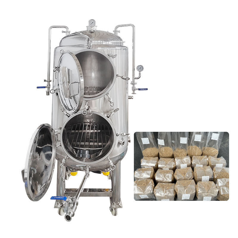 Esterilizador a vapor de autoclave vertical de fase única de 220 V com capacidade de 330 L e pressão de trabalho de 15 PSI