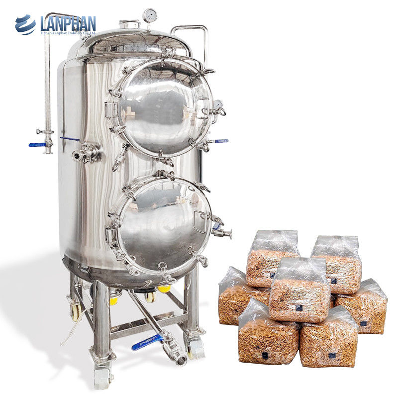 Esterilizador a vapor de autoclave vertical de fase única de 220 V com capacidade de 330 L e pressão de trabalho de 15 PSI