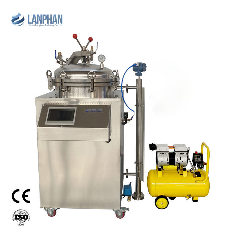 Esterilizador de autoclave industrial de capacidade de 100L com banho de vapor e água para esterilização a alta pressão