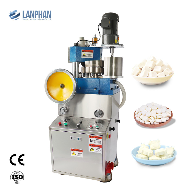 Máquina rotativa de tabletagem de doces para laboratório e farmacêutico