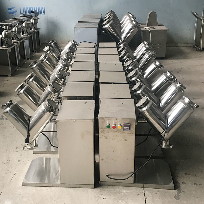 Pequena máquina de mistura de pó de tipo V Mixer para produtos farmacêuticos Alimentos cosméticos Química