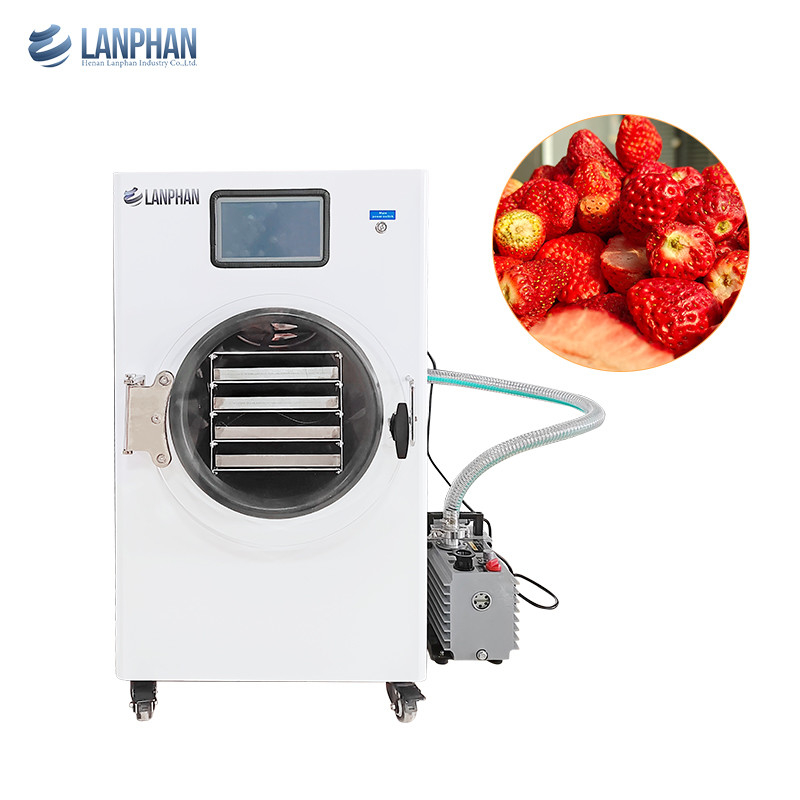 4 bandejas máquina de secagem por congelamento a vácuo de frutas liofilizador secador por congelamento para frutas e legumes