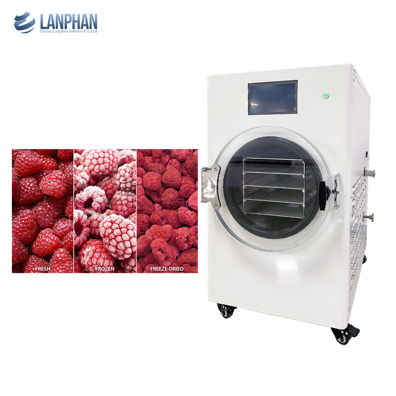 4 bandejas máquina de secagem por congelamento a vácuo de frutas liofilizador secador por congelamento para frutas e legumes