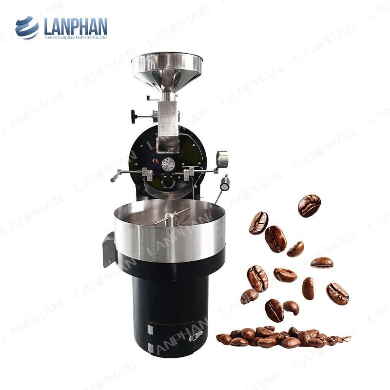 Máquina de torrefação de café comercial de 3 kg Grão de café torrefação automática para café