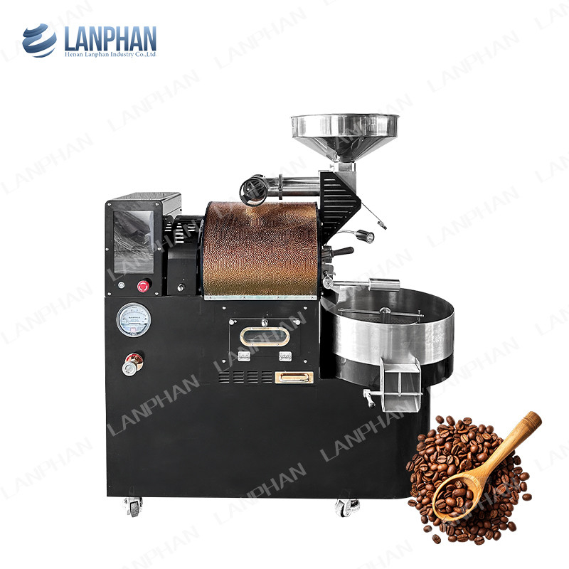 Máquina de torrefação de café comercial de 3 kg Grão de café torrefação automática para café