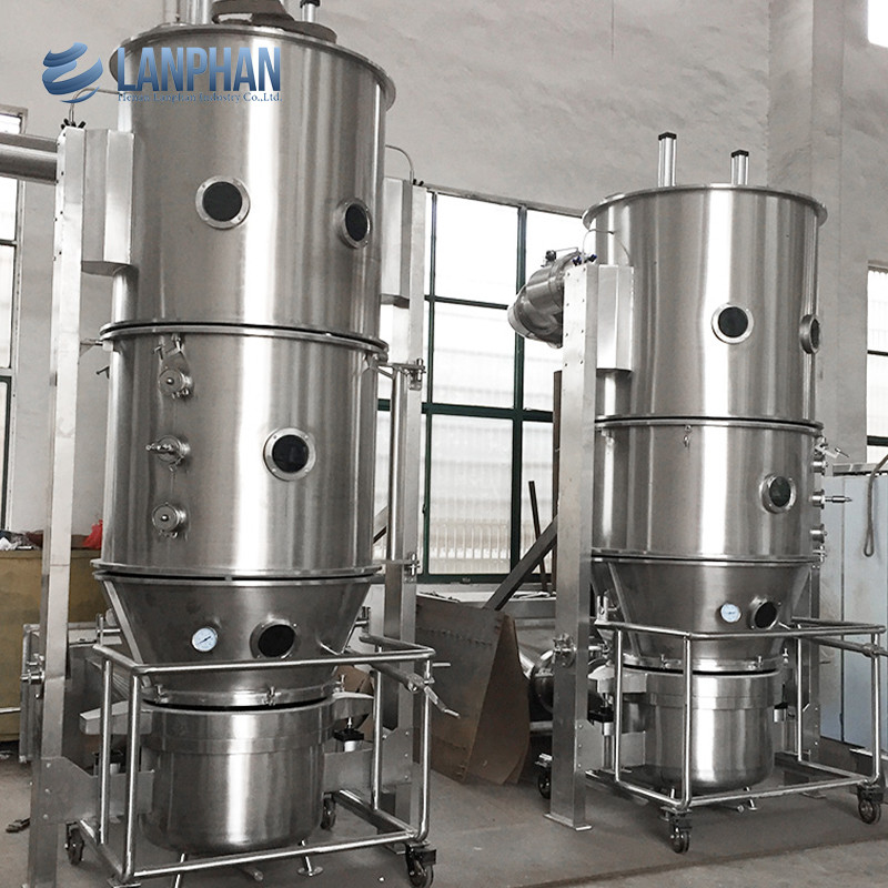 Granulador de leito de fluidos fervendo Leito de fluidos fluidizados secos granulação para pó farmacêutico