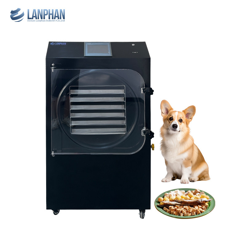 Máquina de secagem congelada a vácuo preto de 25 kg/h Máquina de secagem congelada para animais de estimação