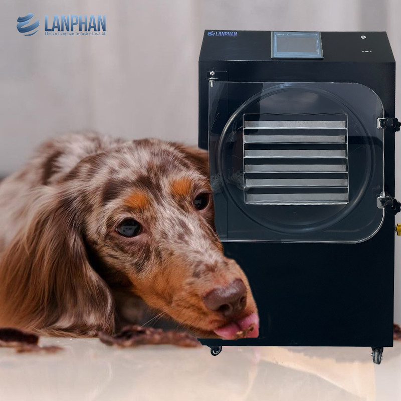 Máquina de secagem congelada a vácuo preto de 25 kg/h Máquina de secagem congelada para animais de estimação