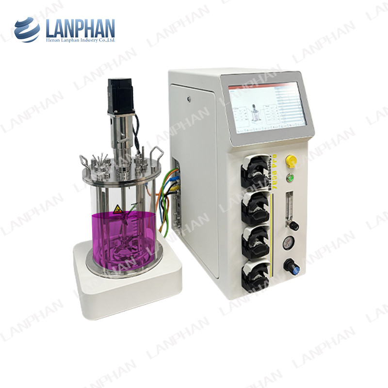 0.25L-15L Biorreactor de vidro Biorreactor Laboratório Biorreactor Equipamento para cultura de células