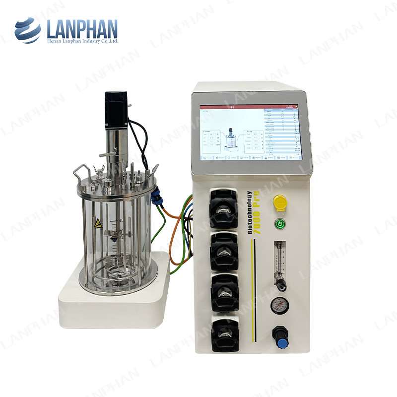 0.25L-15L Biorreactor de vidro Biorreactor Laboratório Biorreactor Equipamento para cultura de células