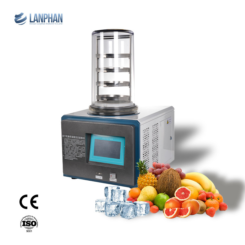 0.1m2 3-4kg Mini Lab Freeze Dryer Lyophilizer freeze dryer machine com bomba de vácuo