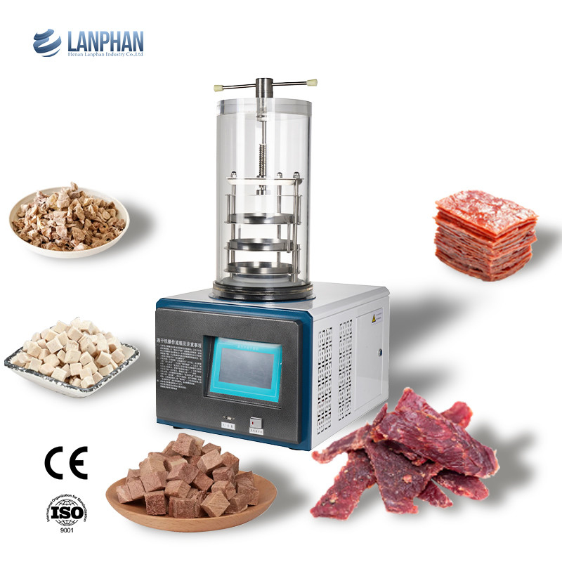 0.1m2 3-4kg Mini Lab Freeze Dryer Lyophilizer freeze dryer machine com bomba de vácuo