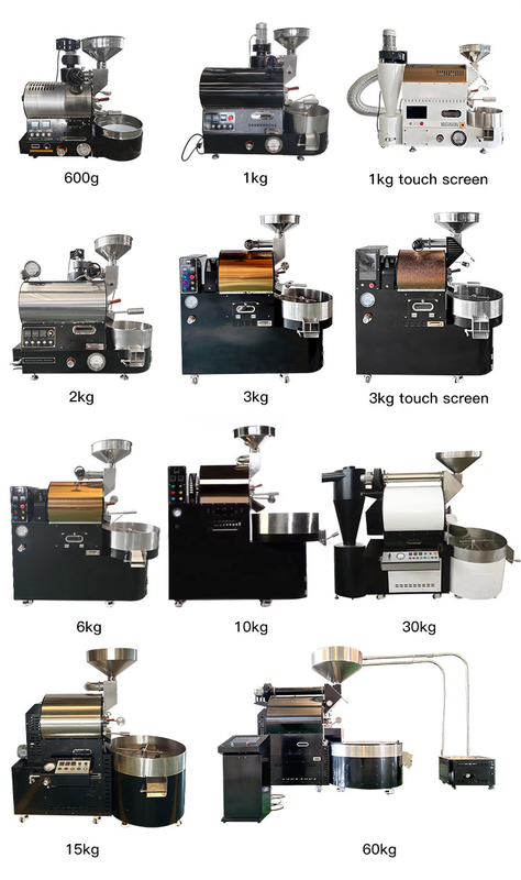 Home Desktop 1000g Fábrica de Máquina de Torradeira de Grãos de Café de Aço Inoxidável