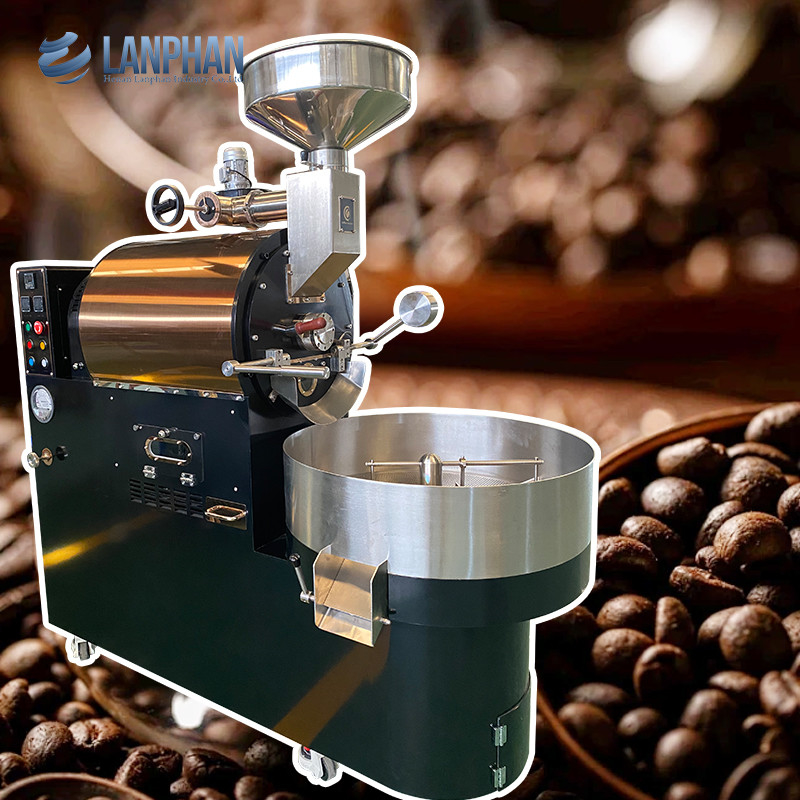 1-6kg/Lota Gas Eléctrico Ar Quente Grãos de Café Equipamento de Pasteleria Máquina de Torrar Café