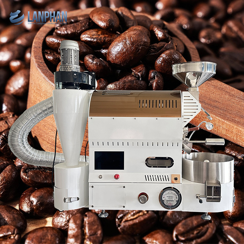 Home Desktop 1000g Fábrica de Máquina de Torradeira de Grãos de Café de Aço Inoxidável