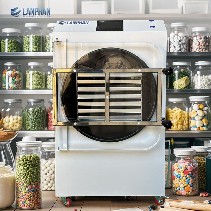 4m2 14 Bandejas Grandes Máquina de Secagem a Vácuo de Alimentos Preço Equipamento Comercial de Liofilização a Vácuo de Alimentos