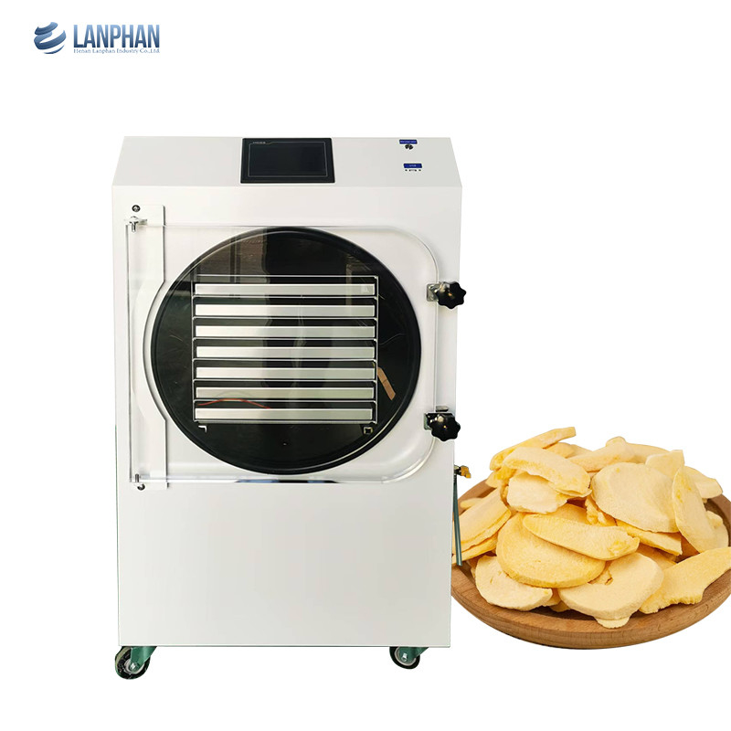 3.5m2 Fruta Legumes Leite Secador de congelação Duplo compressor Pet Snack Alimentos Secador de congelação de vácuo