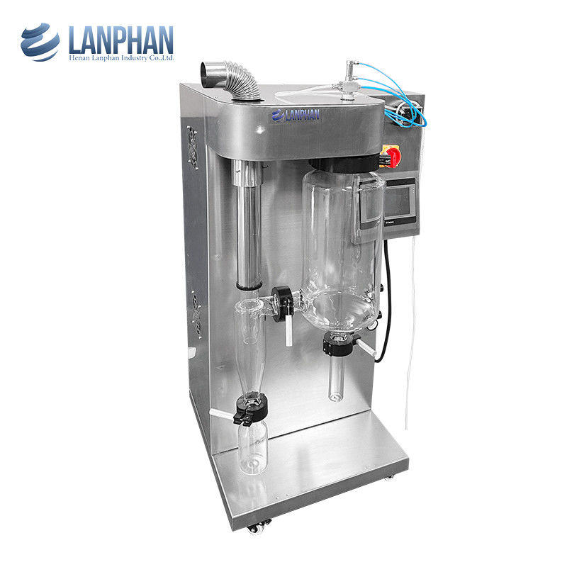 Mini 2000ml Máquina de secagem de pó de ovo de café de vidro para detergente de xarope de açúcar