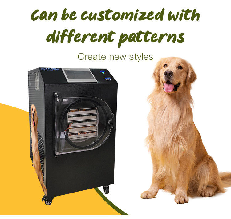 Máquina de secagem por congelamento a vácuo Máquina de secagem por congelamento para carne Alimentos para animais de estimação Máquina de secagem por congelamento de frutas