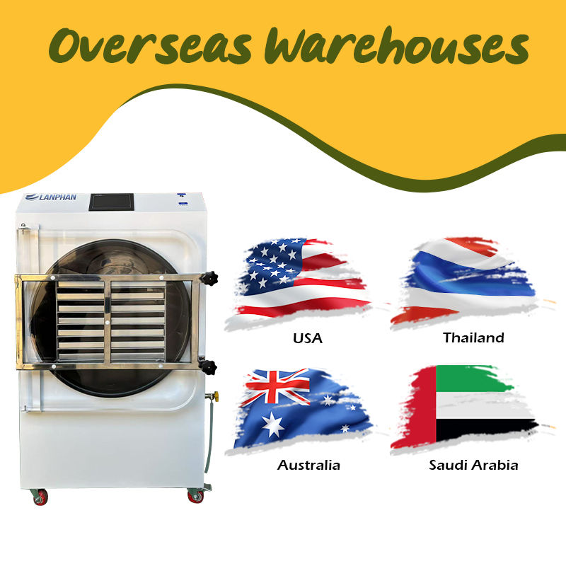 4m2 14 Bandejas Grandes Máquina de Secagem a Vácuo de Alimentos Preço Equipamento Comercial de Liofilização a Vácuo de Alimentos