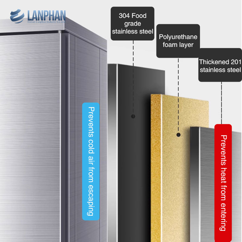 Máquina de congelamento rápido -80°C Máquina de congelamento a granel de 300 l Armazenamento de peixe Congelamento a granel