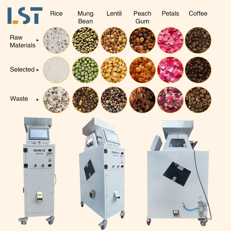 Optical Grain Rice Color Sorter Machine Coffee Beans Shape Sorter Peanut Sorting Machine