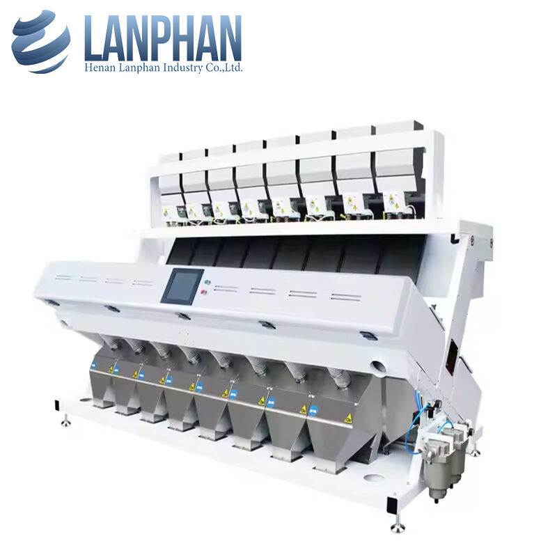 Máquina de classificação óptica de cores multicanal para arroz, nozes e sementes