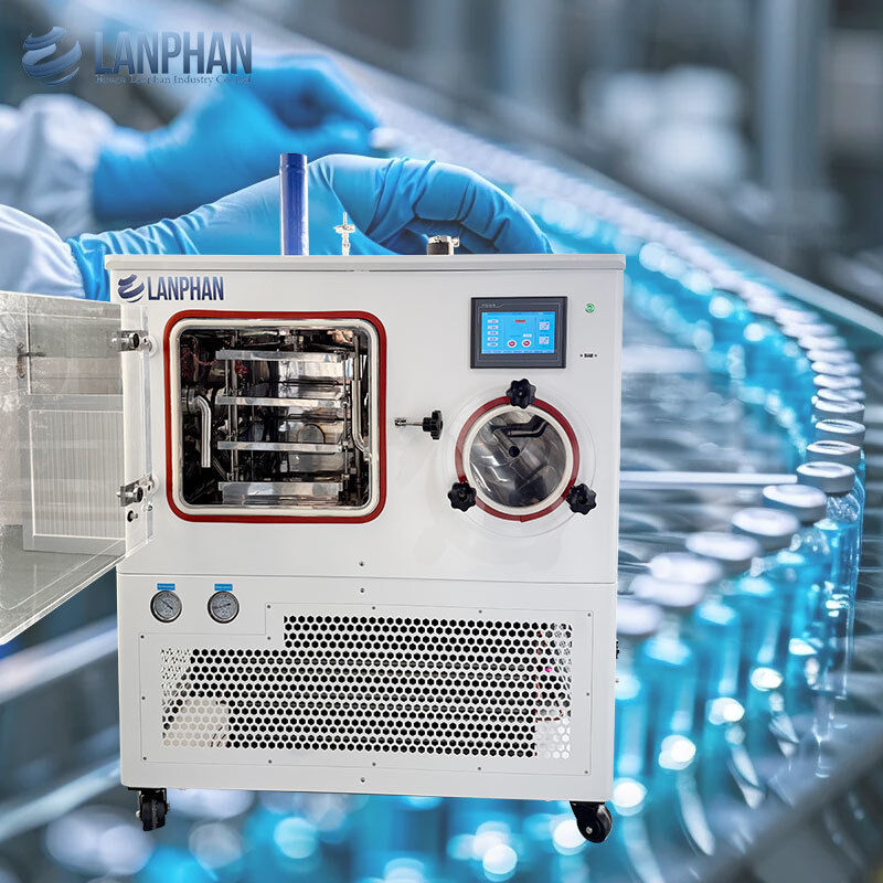 Máquina de liofilização a vácuo para laboratório para formulação de produtos farmacêuticos biológicos e alimentícios
