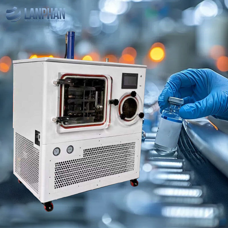 0.3m2 Secadores de laboratório de vácuo e congelação Liofilante de escala piloto para frascos de reagente de vacina