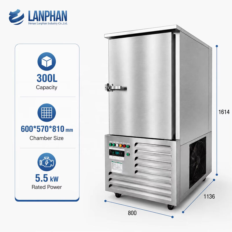 300L -80C Congelador Criogênico Comercial para Pesca 10 Bandejas Aço Inoxidável Congelador Rápido Profundo para Frutos do Mar