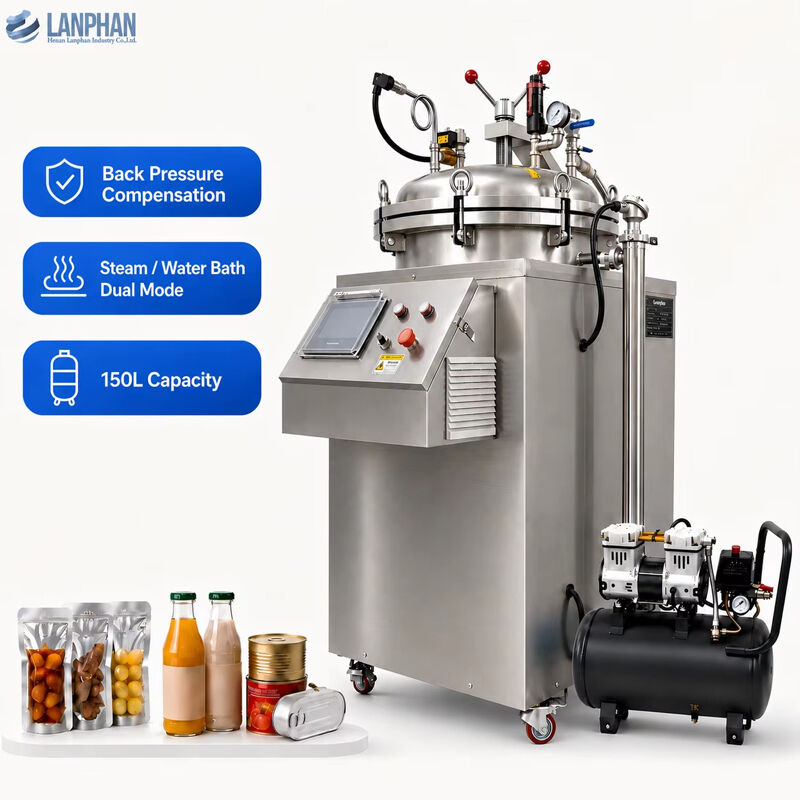 75L/100L/150L Potes Retort Esterilizador Máquina Retort Pequena Na Indústria Alimentar