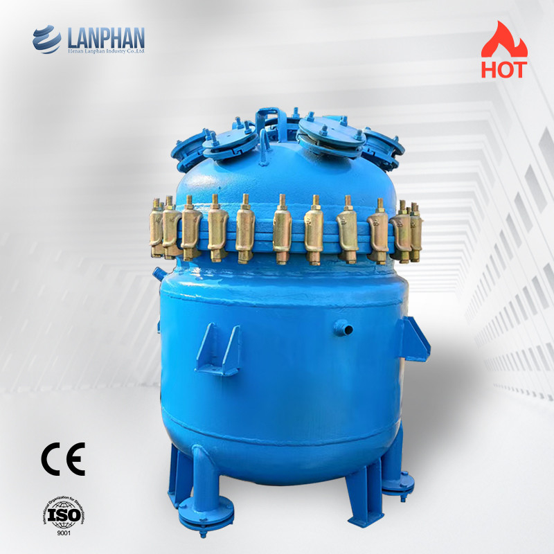 reator alinhado de vidro de alta temperatura de vidro da soldadura automática do reator do esmalte do laboratório 300L