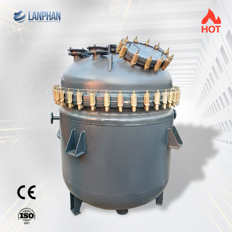 reator alinhado de vidro de alta temperatura de vidro da soldadura automática do reator do esmalte do laboratório 300L