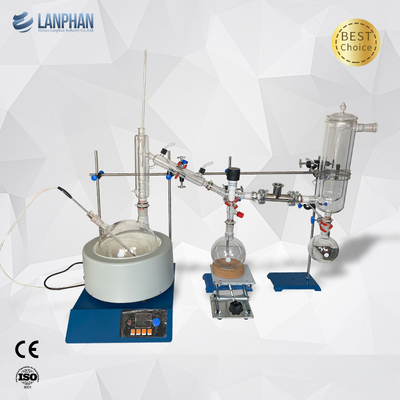 Produtos vidreiros 220V 5L da unidade da destilação do trajeto curto do laboratório