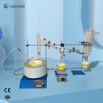 Instrumento molecular da destilação do trajeto curto equipamento de uma evaporação de 5 litros