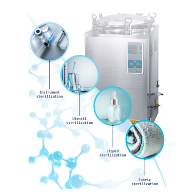 Alimento 100 litros de esterilizadores de alta pressão químicos do vapor de Medicial das autoclaves 0,23 Mpa