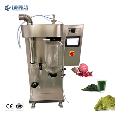 Secador de pulverizador centrífugo pequeno do laboratório químico para o suco de fruto das ervas do pó de leite seco