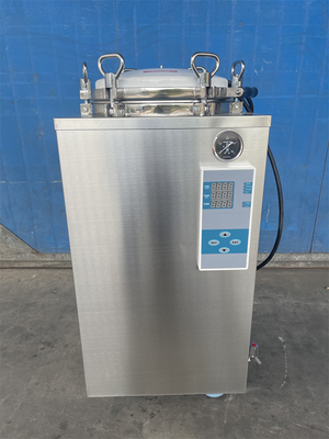Esterilizador a vapor vertical para laboratório, autoclave, portátil, hospitalar, médico