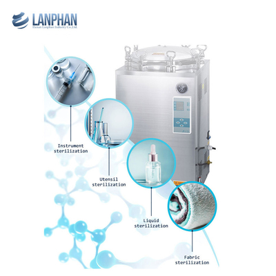 Esterilizador vertical de alta pressão automático de aço inoxidável do vapor da autoclave para o cogumelo