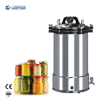 Retorta pressurizada vapor da autoclave do esterilizador da indicação digital 24 litros para conservas alimentares