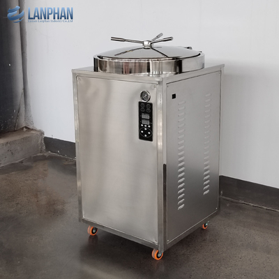 Esterilizador a vapor de pressão vertical automático de laboratório Autoclave com 3 cestas