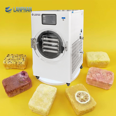Máquina de secagem por congelamento em casa Máquina de alimentos secos por congelamento para cubos de sopa instantânea/chá secos por congelamento
