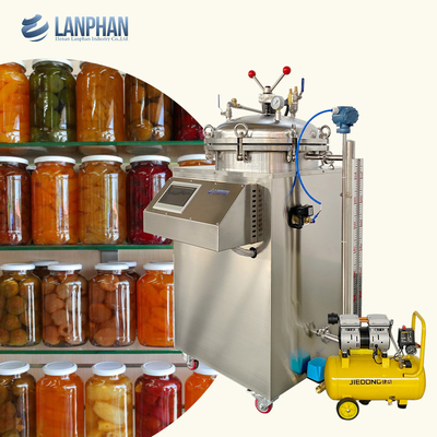 Banho de água Esterilizador de alimentos Equipamento de esterilização a vapor pequeno na transformação de alimentos