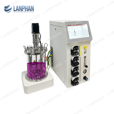 0.25L-15L Biorreactor de vidro Biorreactor Laboratório Biorreactor Equipamento para cultura de células