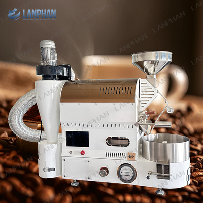 Máquina de torrefação de café de pequeno lote Máquina de torrefação de cacau com bandeja de arrefecimento
