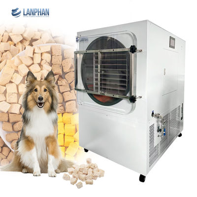 Máquina de secagem por congelamento de alimentos industrial de 60 a 70 kg 18 bandejas 5m2 para frutas, vegetais, café, leite e ovos